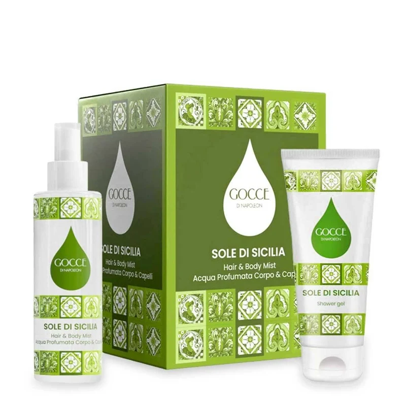 Gocce di Napoleon Sole di Sicilia 250 ml + 150 ml — Set Profumazione Corpo