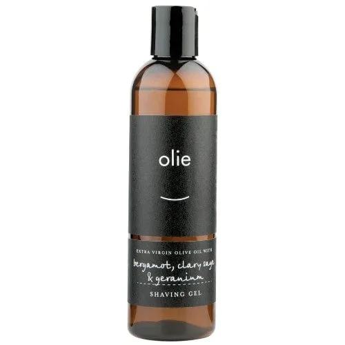 Olieve & Olie Shave Gel 250ml - Bergamot, Clary Sage & Geranium