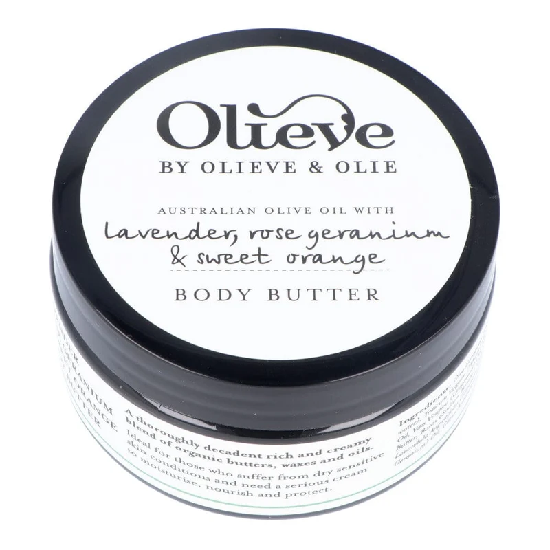 Olieve & Olie Body Butter 250ml - Lavender, Rose Geranium & Sweet Orange