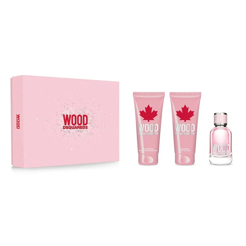Dsquared2 Wood Femme Donna Eau de Toilette 50 ml + Gel Doccia 50 ml + Lozione Corpo 50 ml — Cofanetto