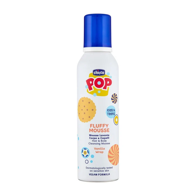 Chicco Pop Fluffy Mousse Lavante Corpo E Capelli Vanilla 200ml — Detergente corpo e capelli