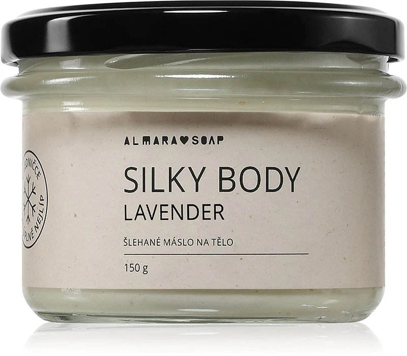Almara Soap Silky Body Lavender 150 g — Burro Corpo Montato