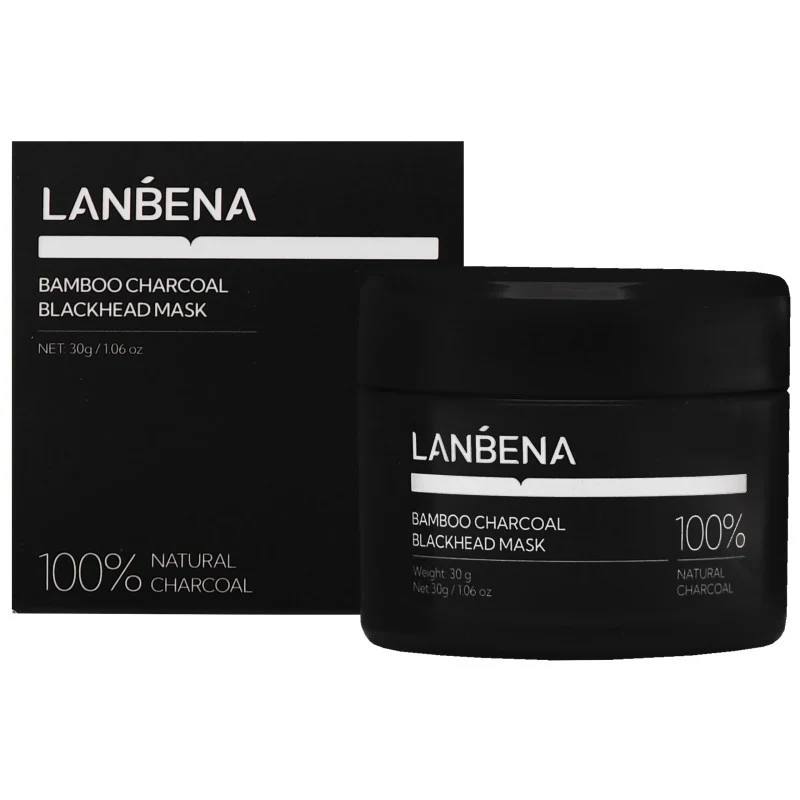 Lanbena Blackhead al Carbone di Bambù 30 g — Maschera Viso