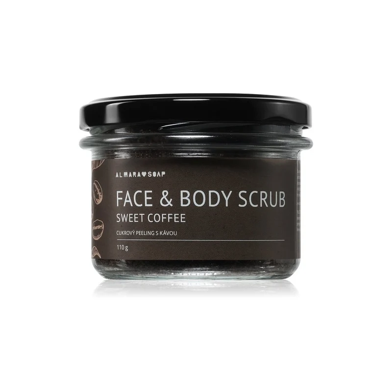 Almara Soap Sweet Coffee 110 g — Scrub allo Zucchero Corpo e Viso