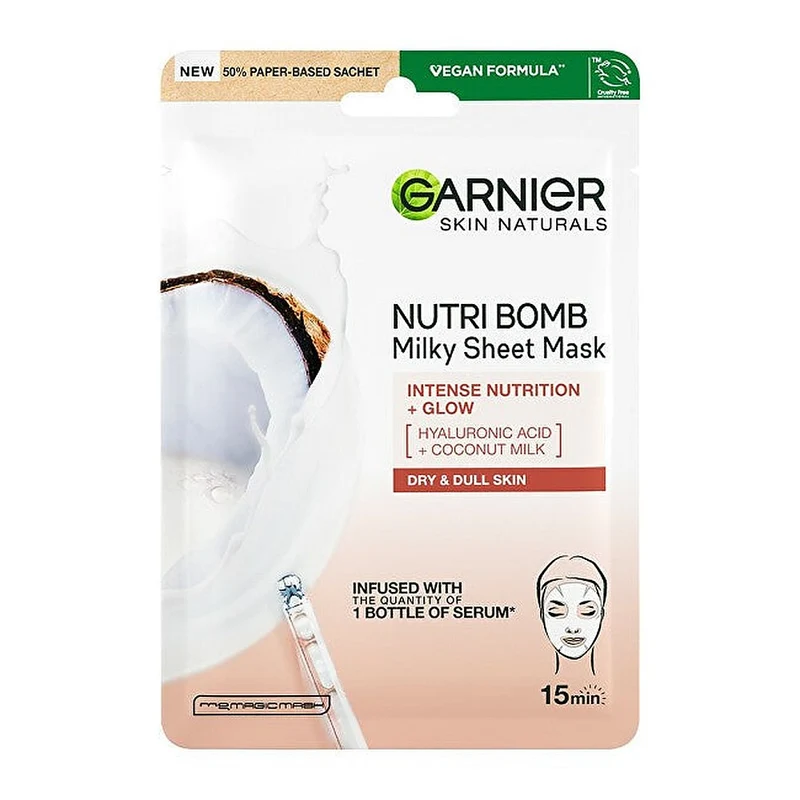 Garnier Maschera Tessuto Latte Di Cocco Skin Naturale Ls — Maschera viso