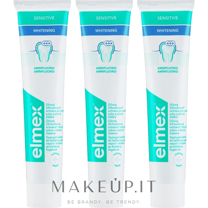 Elmex Dentifricio Whitening Sensitiv E 3 X 75 ml — Igiene orale