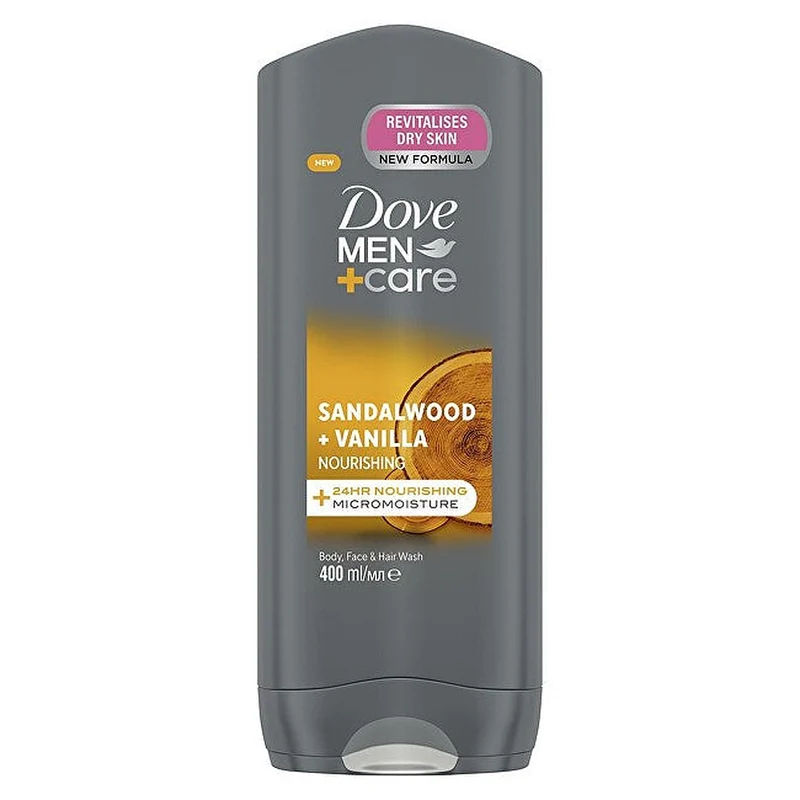 Dove Men+Care Sandalo E Vaniglia Gel Doccia 400 ml — Gel doccia