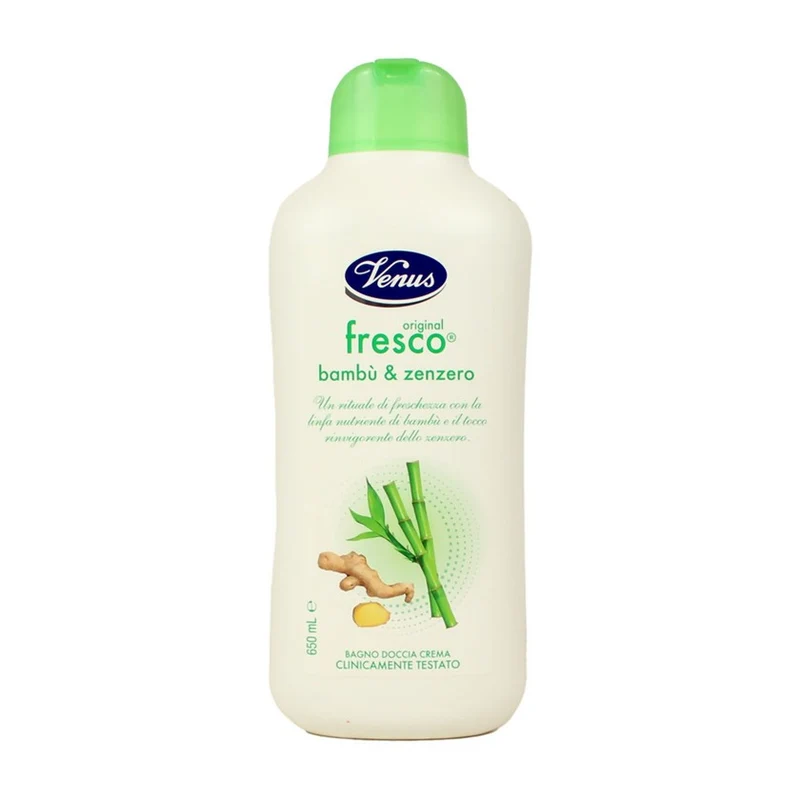 Venus Bagno Doccia Crema Fresco Bambu & Zenzero 650 ml — Bagno schiuma
