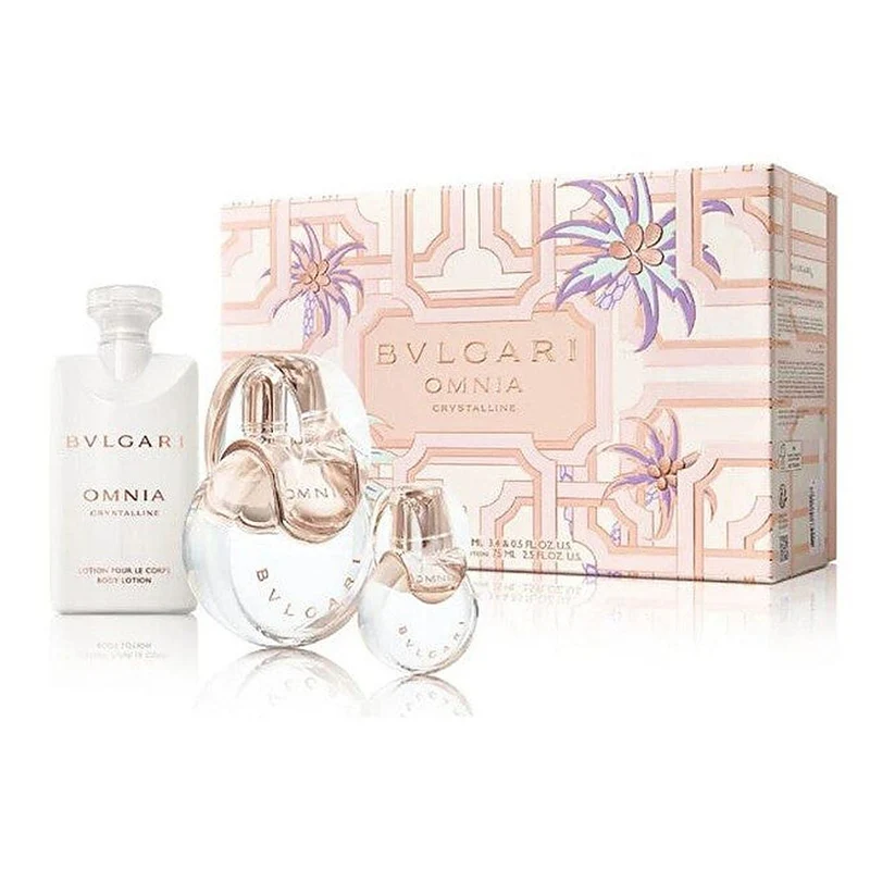 Bvlgari Omnia Crystalline Spring Edition 100 ml + lozione corpo 75 ml + 15 ml — Set Eau de Toilette