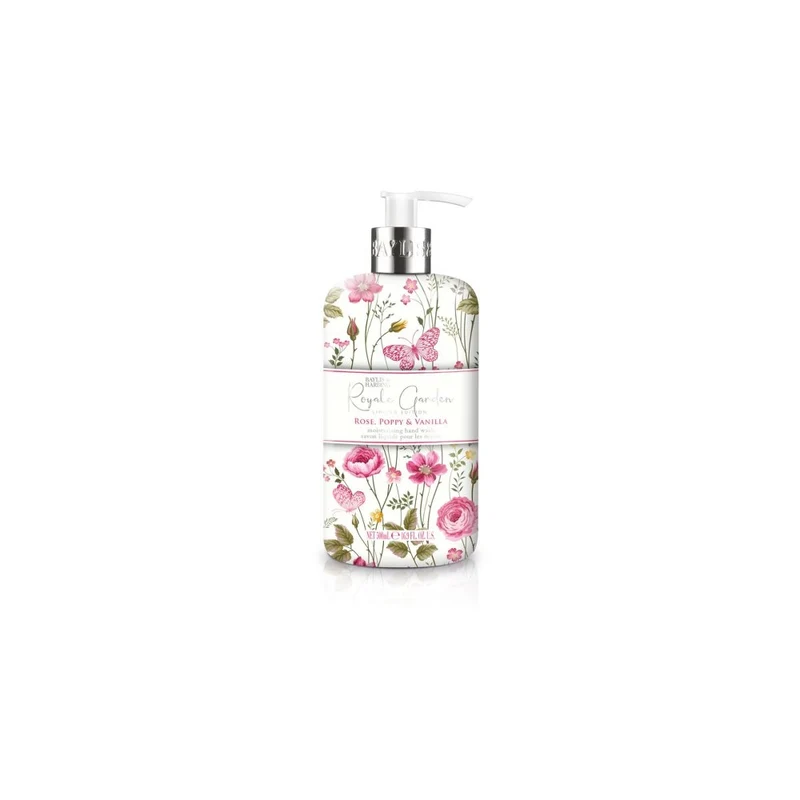 Baylis & harding Sapone liquido per le mani Rosa, Papavero e Vaniglia 500 ml — Sapone per mani liquido