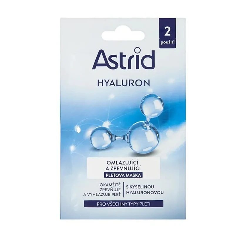 Astrid Maschera viso ringiovanente e rassodante all'acido ialuronico 2 x 8 ml — Maschera viso