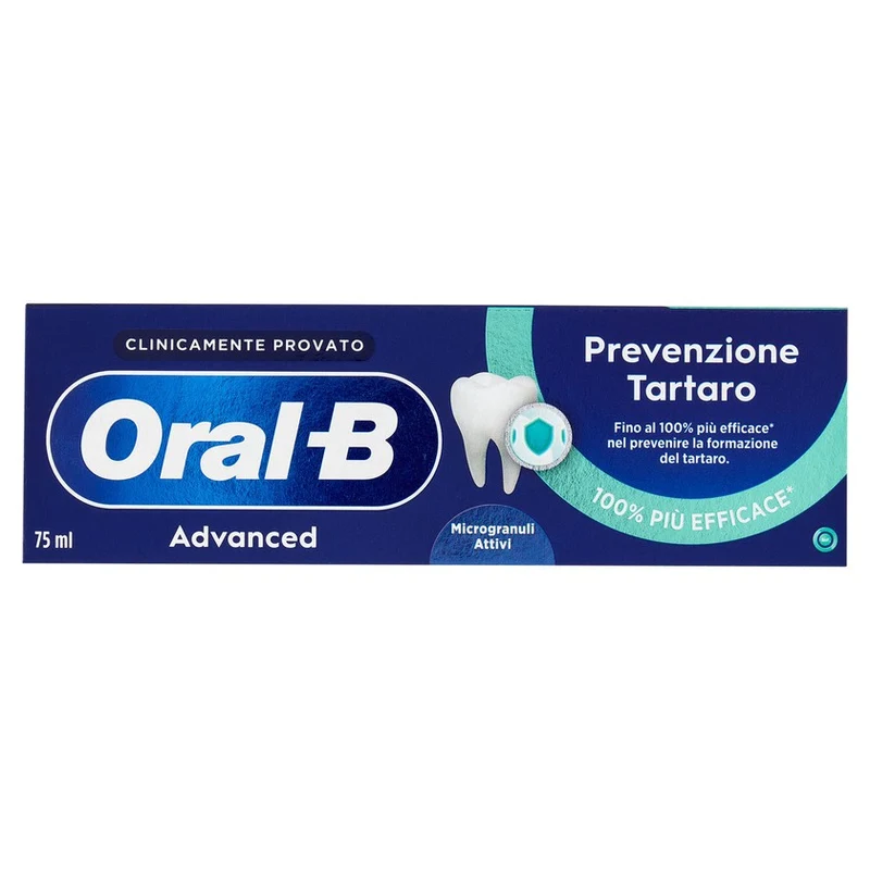 Oral-B Advanced Dentifricio Prevenzione Tartaro Microgranuli Attivi 75 ml — Dentifricio