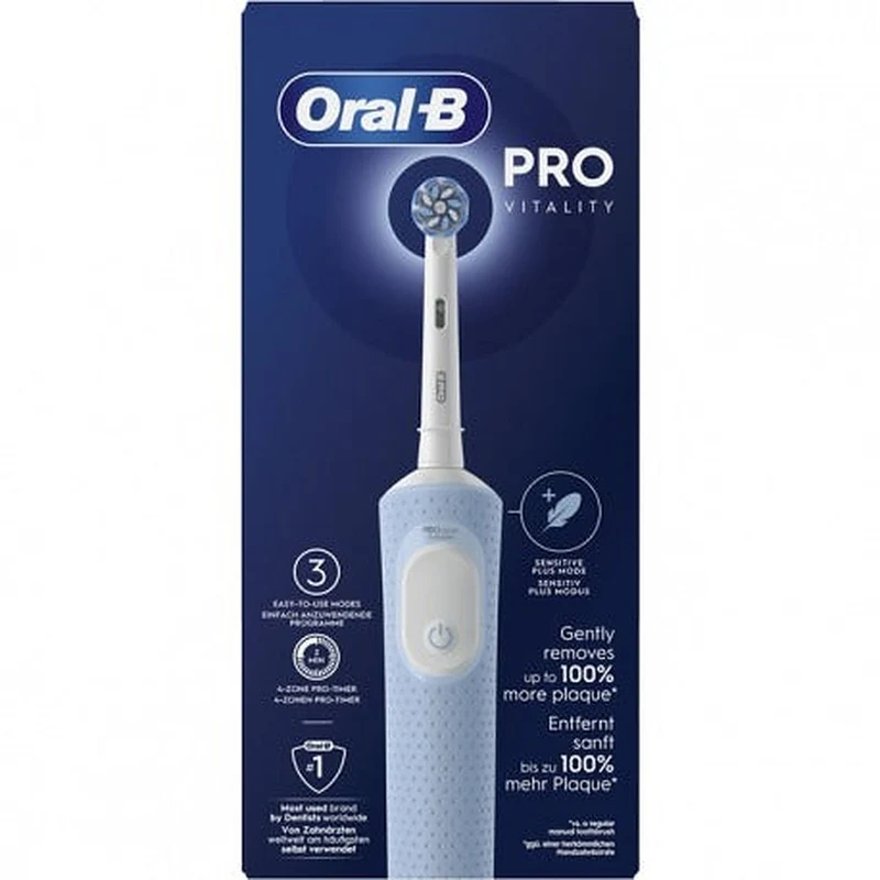 Oral-B Vitality Pro Spazzolino Elettrico Blue Sensitive — Spazzolino Elettrico