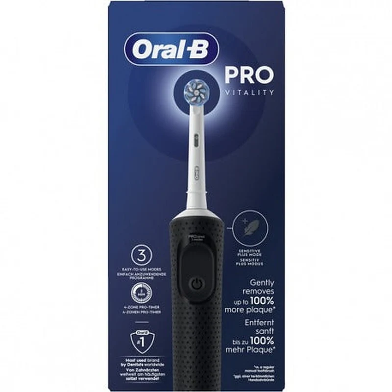 Oral-B Spazzolino Elettrico Vitality Pro Black Sensitive — Spazzolino elettrico