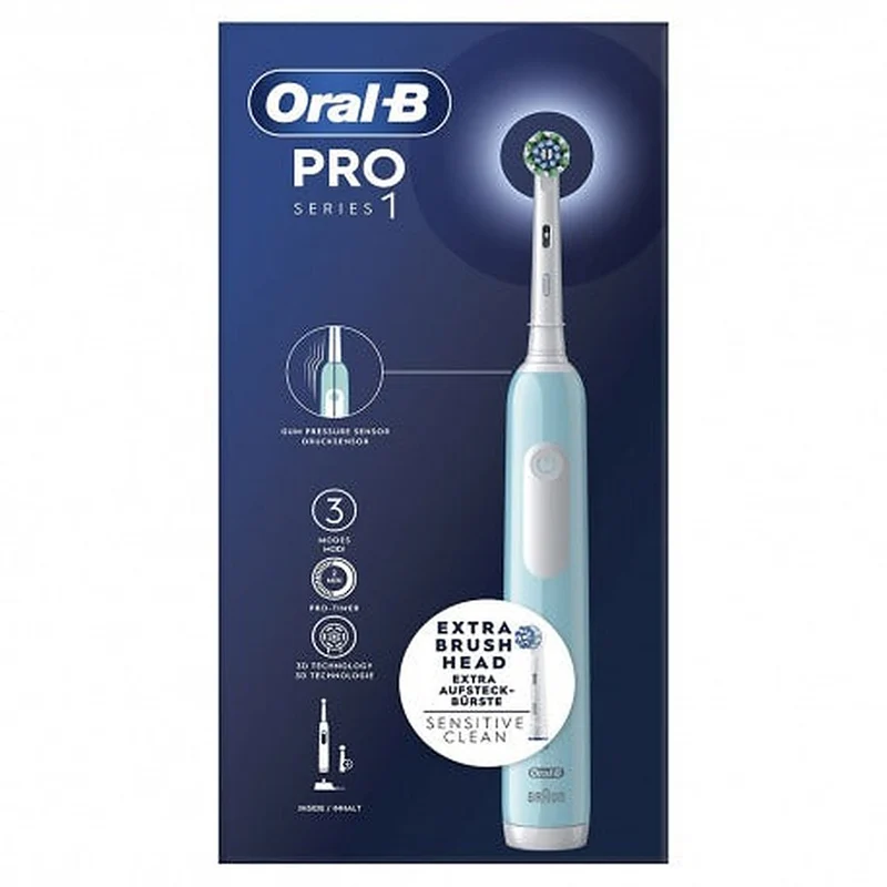 Oral-B Spazzolino Elettrico Ricaricabile Series 1 Blu 2 Testine Di Ricambio — Spazzolino elettrico