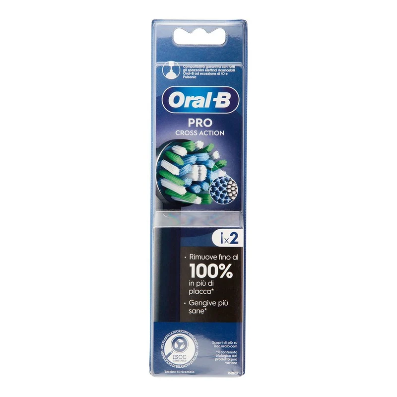 Oral-B Dual Cross Action Testine Ricambio — Testine ricambio spazzolino