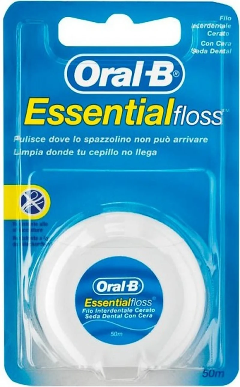Oral-B Essential Floss Filo Interdentale Cerato 50 m — Filo Interdentale