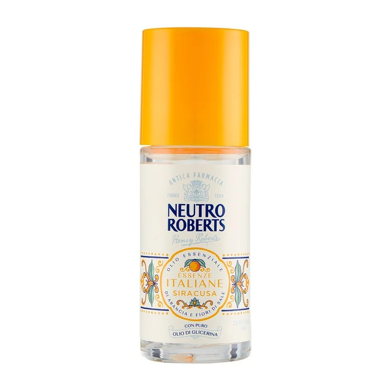Neutro roberts Essenze Italiane Siracusa Deodorante Roll-On Olio Essenziale Di Arancia E Fiori Di Sale 50 ml — Deodorante