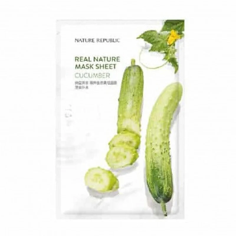 Nature Republic Real Nature Cucumber 23 g — Maschera in Tessuto
