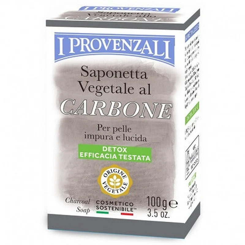 I Provenzali Carbone Detox 100 g — Saponetta Vegetale