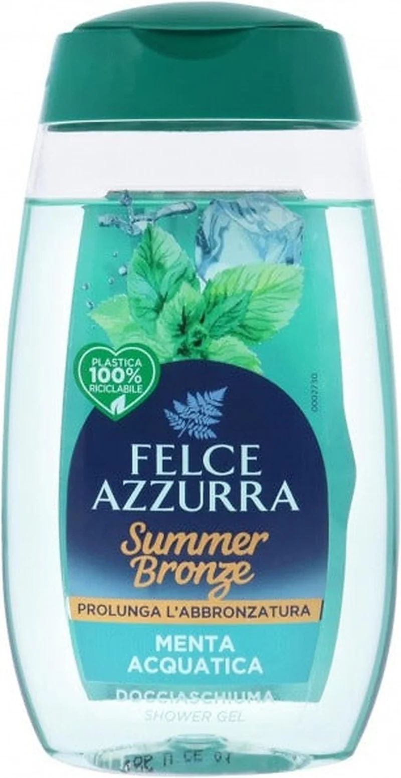 Felce azzurra Docciaschiuma Summer Bronze Menta Acquatica 250 ml — Bagnoschiuma