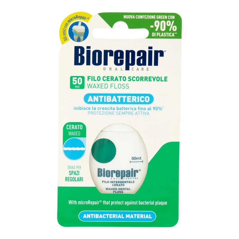 Blanx Biorepair Pro Filo Cerato Scorrevole 50 mt — Filo interdentale