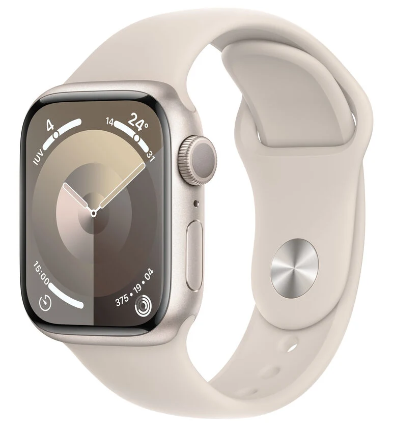 Apple Watch Series 9 GPS Cassa 41mm in Alluminio Galassia con Cinturino Sport Galassia - M/L