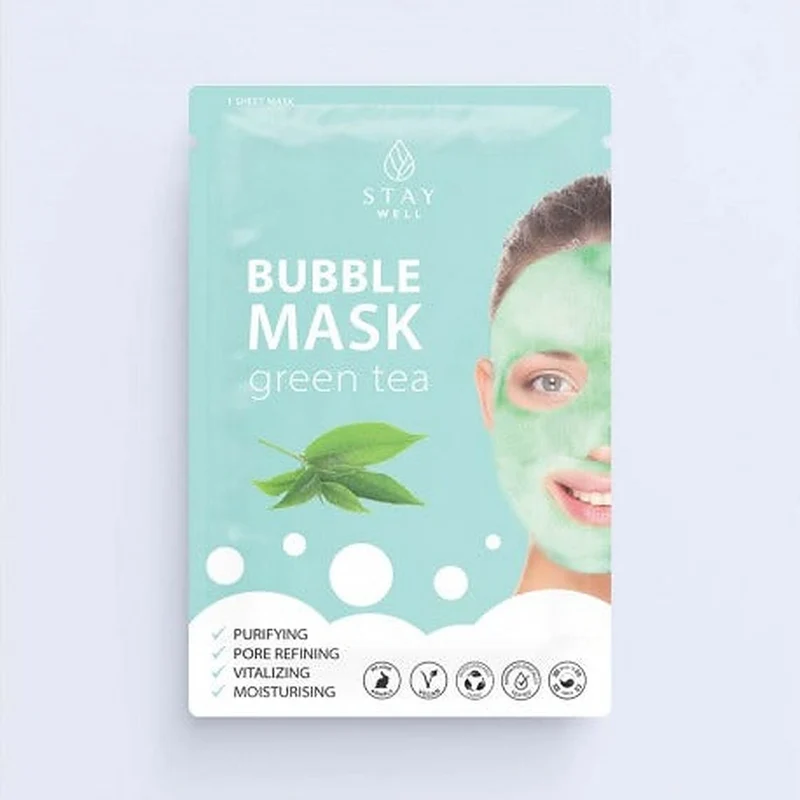 Stay well Bubble Maschera Detergente Green Tea — Maschera viso