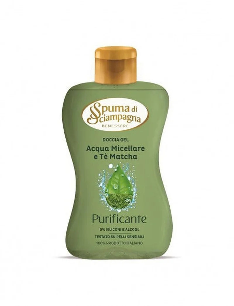 Spuma di sciampagna Doccia Gel Purificante Acqua Micellare Tè Matcha 300 ml — Gel doccia
