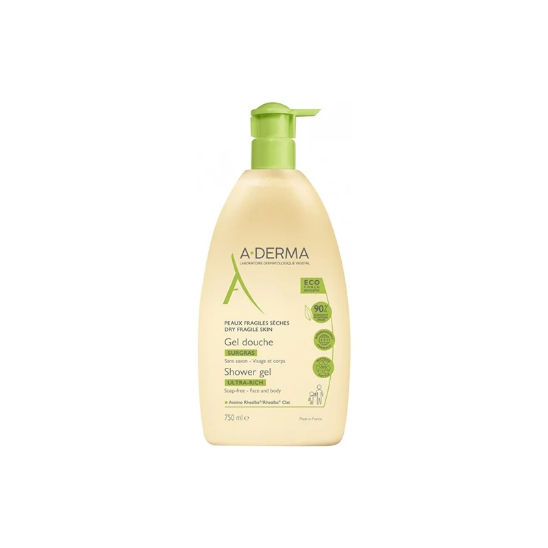 A-derma Gel Doccia Ultra-Ricco 750 ml — Gel doccia