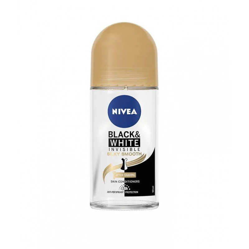 Nivea Invisible Black & White Silky Smooth 50 ml — Antitraspirante