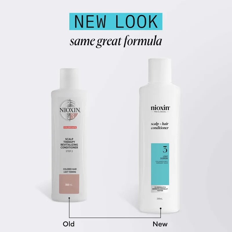 Nioxin System 3 Color Safe Scalp Therapy Balsamo Rivitalizzante Capelli Fini Colorati Leggermente Diradati — Balsamo