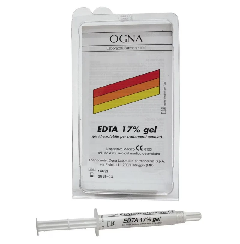 EDTA 17% Gel 2,5 g – Chelante Lubrificante per Alesaggio Canalare Ogna