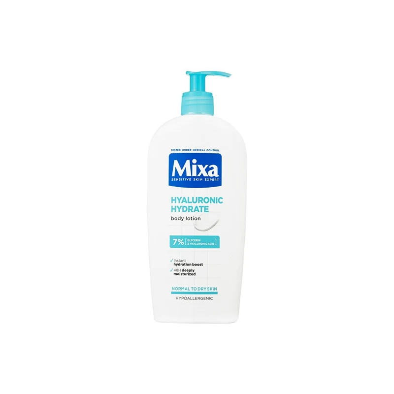 Mixa Lozione corpo idratante Hyalurogel pelli secche e sensibili 400 ml — Lozione corpo
