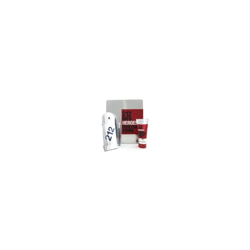 Carolina Herrera 212 Men Heroes 90ml + Gel Doccia 100ml + Miniatura 10ml — Eau de Toilette