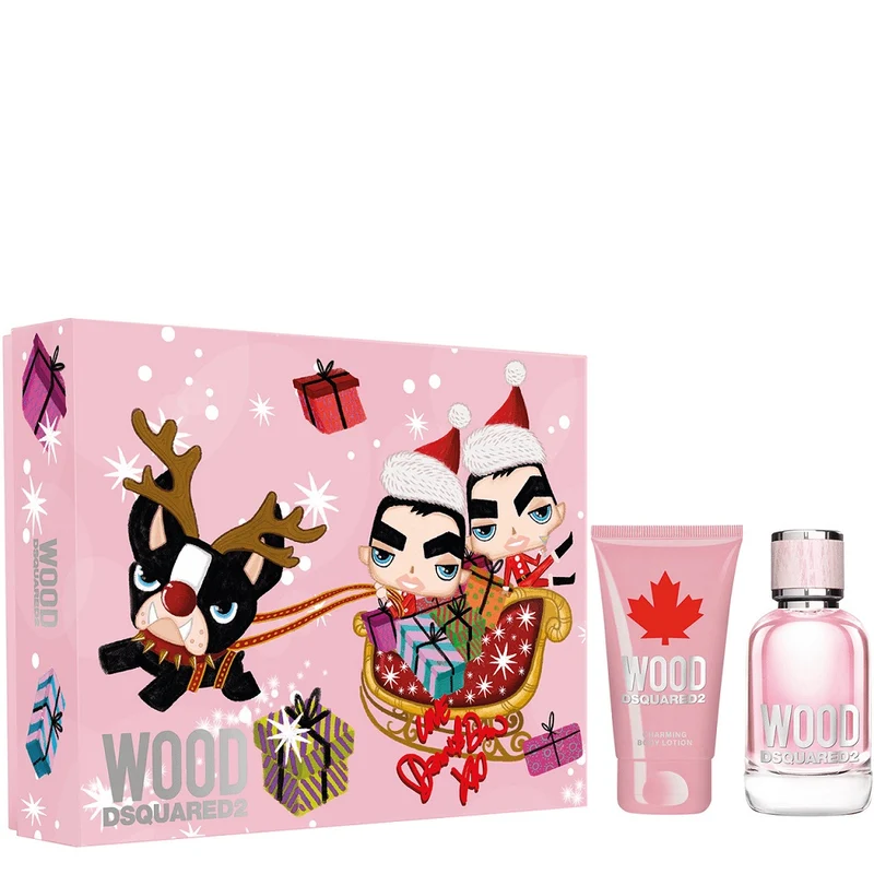 Dsquared2 Wood for Her Donna Eau de Toilette 30 ml + Lozione Corpo 50 ml — Cofanetto Profumo