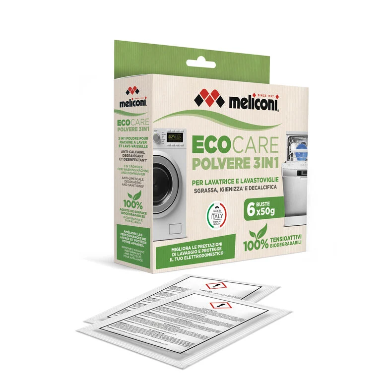 Meliconi 621022 detersivo per lavatrici 50 g Polvere 6 pz