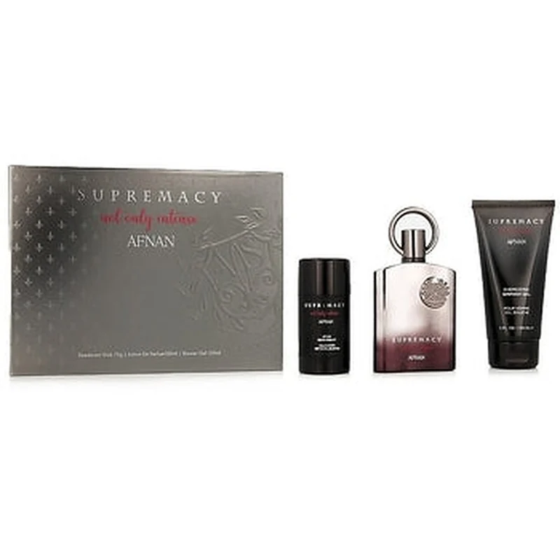 Afnan Supremacy Not Only Intense Extrait de Parfum 100ml + gel doccia 150ml + deodorante stick 75g — Extrait de Parfum