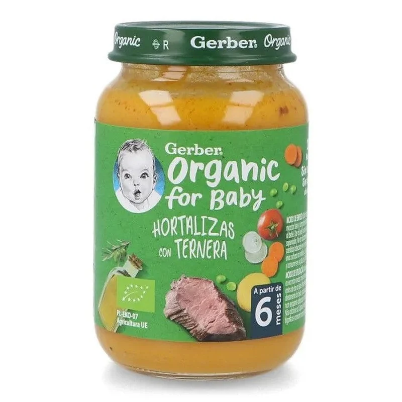 Gerber Organic Verdure Bio Vitello 190 g — Omogeneizzato