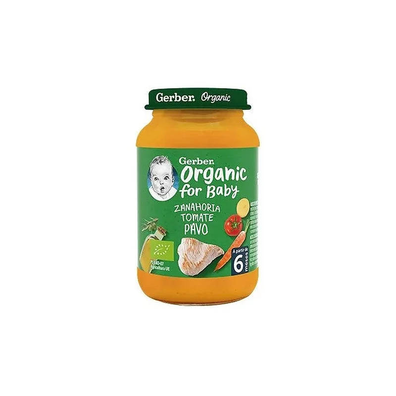 Gerber Organic Pomodoro Carota Bio Tacchino 190 g — Omogeneizzato
