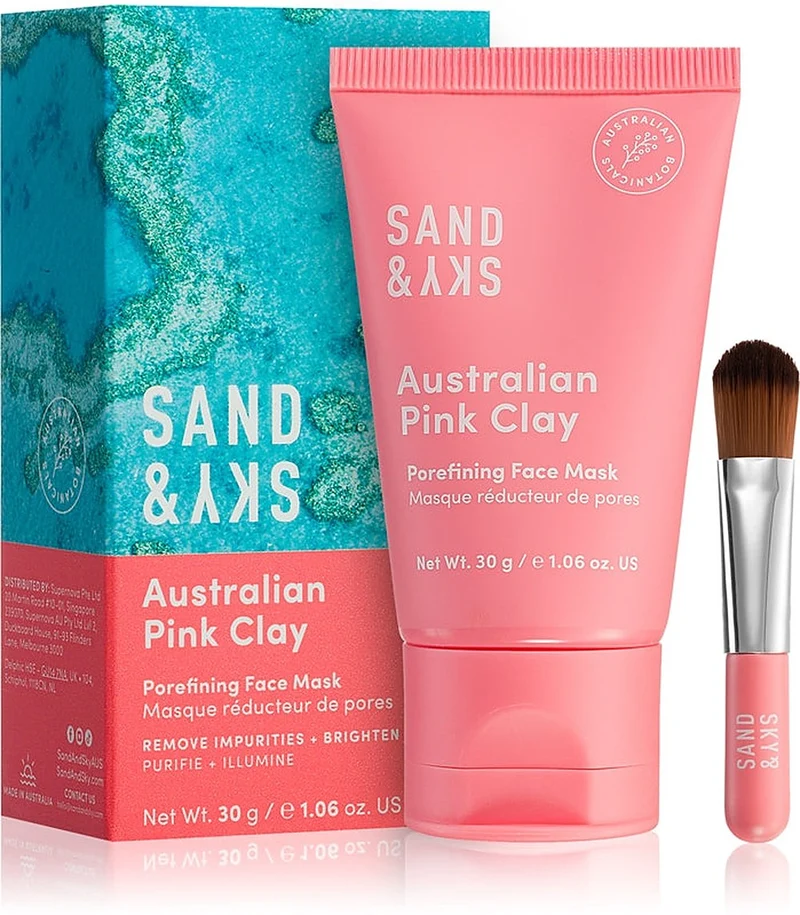 Sand & Sky Australian Pink Clay Porefining 30 g — Maschera Detossinante