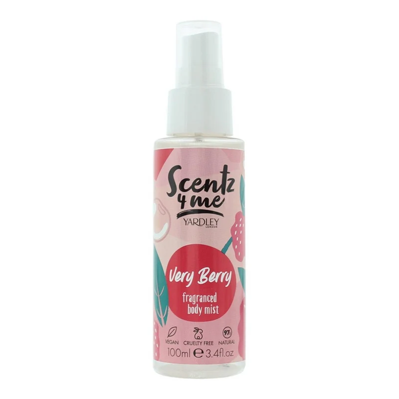 Yardley Scentz 4 Me Very Berry Spray corpo Donna 100 ml — Spray corpo