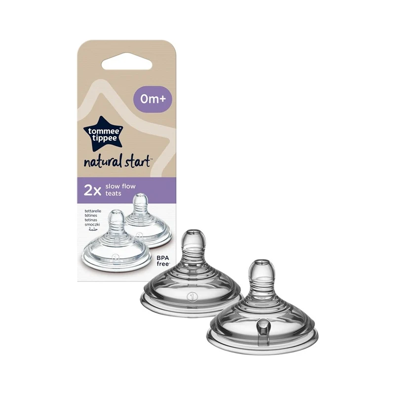 Tommee Tippee Natural Start Anti-Colic Teat Flusso Lento 0mesi+ 2 pezzi — Accessorio per biberon