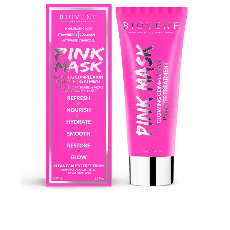 Biovene Pink Maschera Trattamento Peel-Off Incandescente Complesso 75 ml — Maschera viso