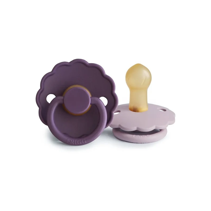 Frigg Daisy Size 1:0-6 mesi Ciuccio Violet Dream/Soft Lilac 2 pezzi — Ciuccio