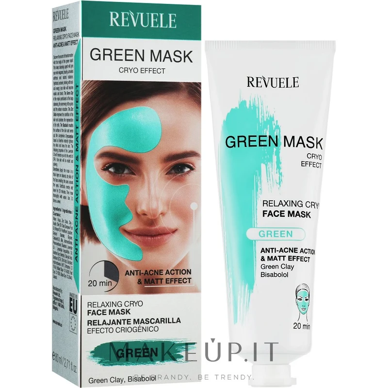 Revuele Green Mask Cryo Effect 80 ml — Maschera viso