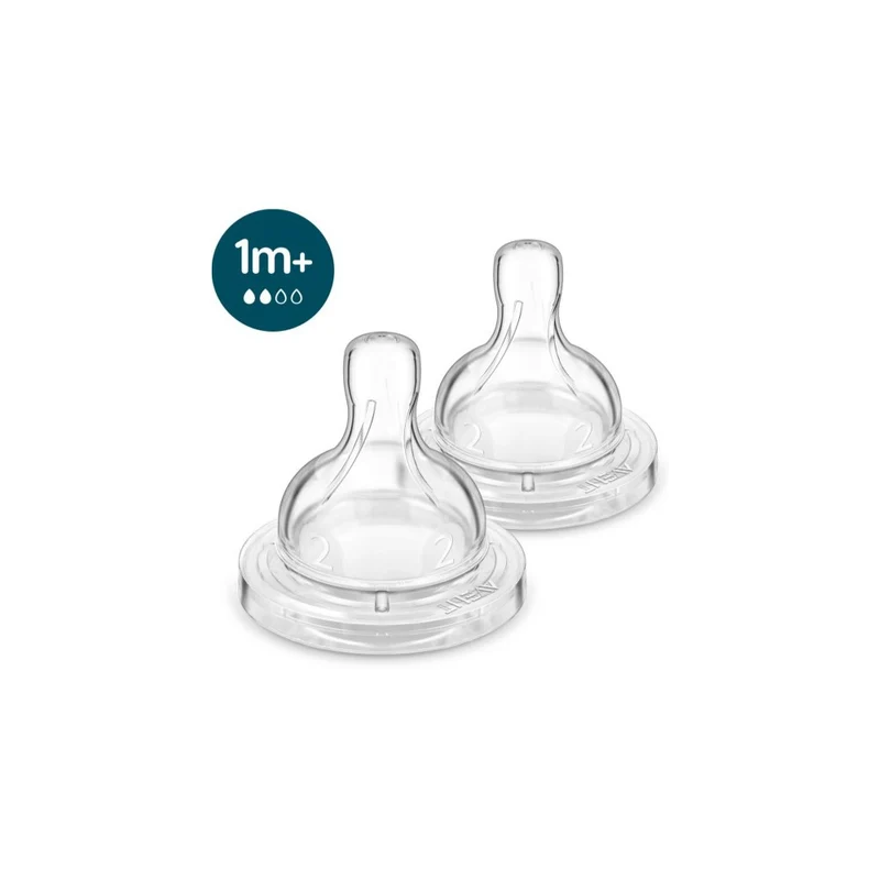 Philips Avent Anti-colic SCY762/02 tettarella Slow Flow 1m+ 2 pezzi — Tettarella biberon