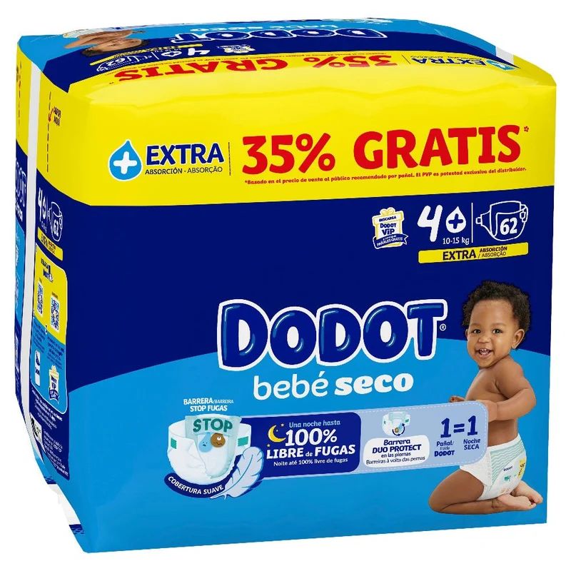 Dodot T4 Extra 62 Unità — Pannolino