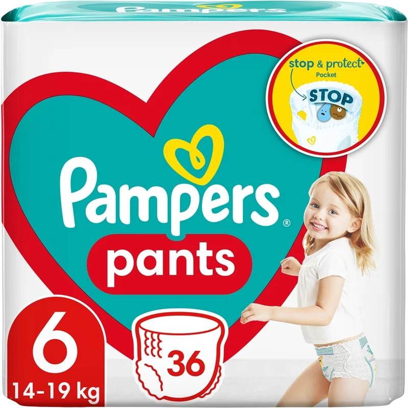 Pampers Pants Size 6 14-19 kg 36 pezzi — Pannolini a mutandina