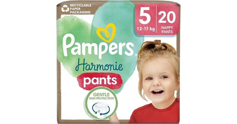 Pampers Harmonie Taglia 5 12-17 kg 20 pezzi — Pannolini a mutandina